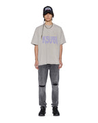 Mens Blasted Ekcess Ss Tee Smoke Grey Oversized Tees - Grey