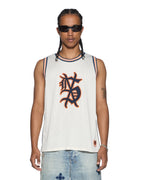 Mens Bolter Mesh Debut Singlet Ecru Regular Fashion Tops - Beige