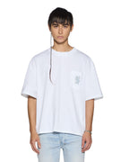 Mens Effect Ekcess Pocket Ss Tee Tru White Oversized Tees - White