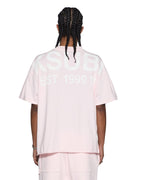 Mens Intruder Ekcess Ss Tee Quartz Fade Oversized Tees - Pink