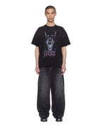 Mens K9 Ekcess Ss Tee Black Fade Oversized Tees - Black