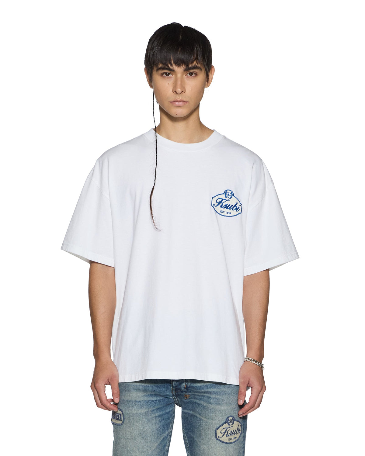 Mens Klasse Ekcess Ss Tee Tru White Oversized Tees - White