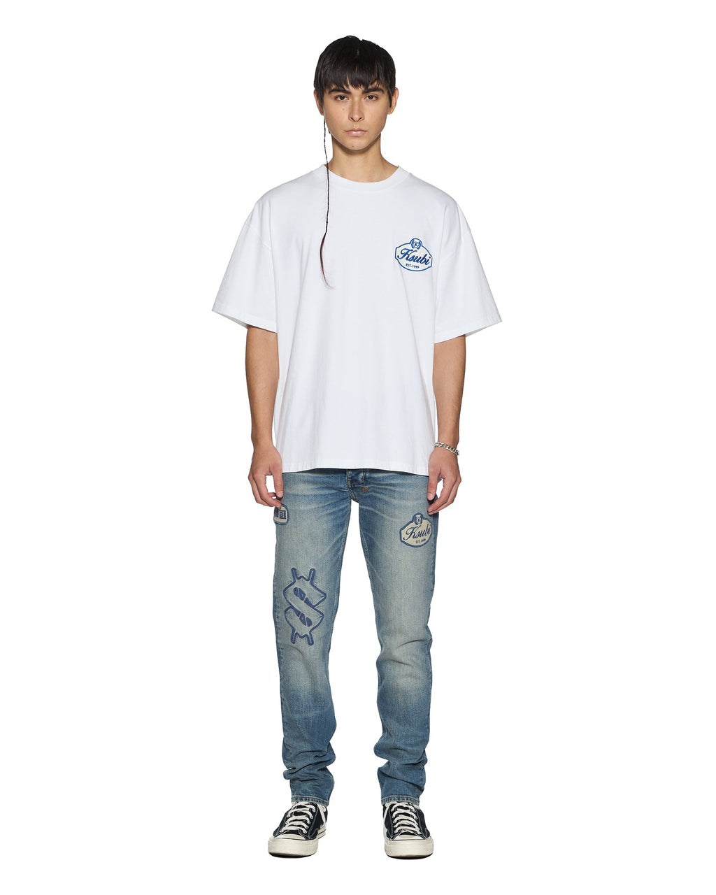 Mens Klasse Ekcess Ss Tee Tru White Oversized Tees - White