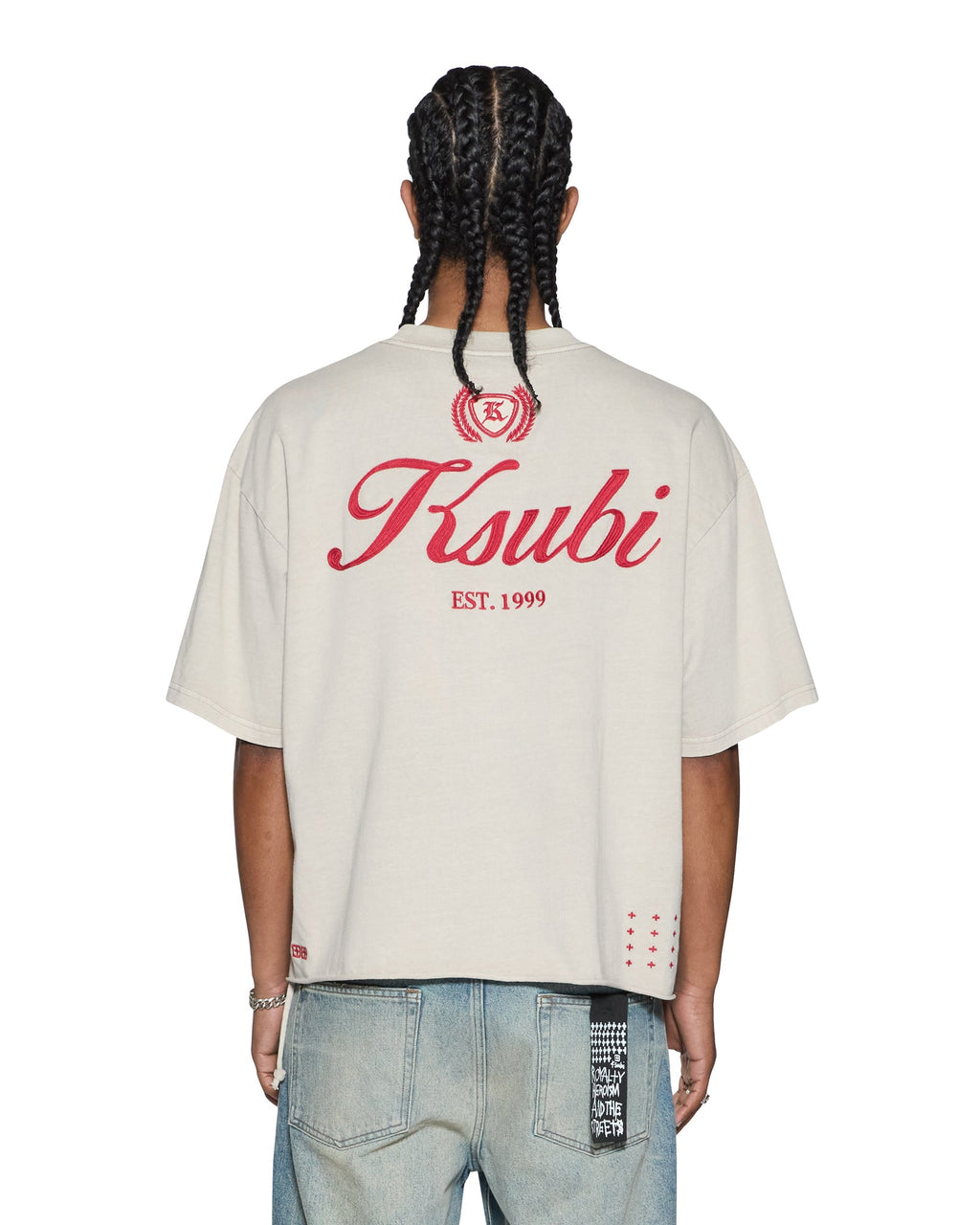 Mens Klasse Halen Ss Tee Smoke Baggy Tees - Grey