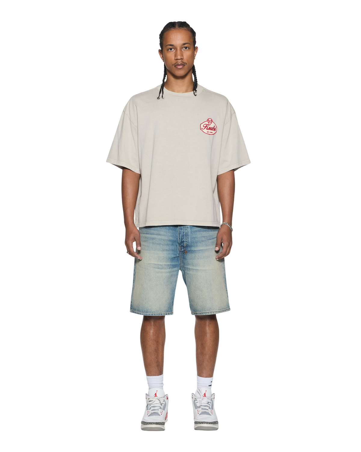 Mens Klasse Halen Ss Tee Smoke Baggy Tees - Grey