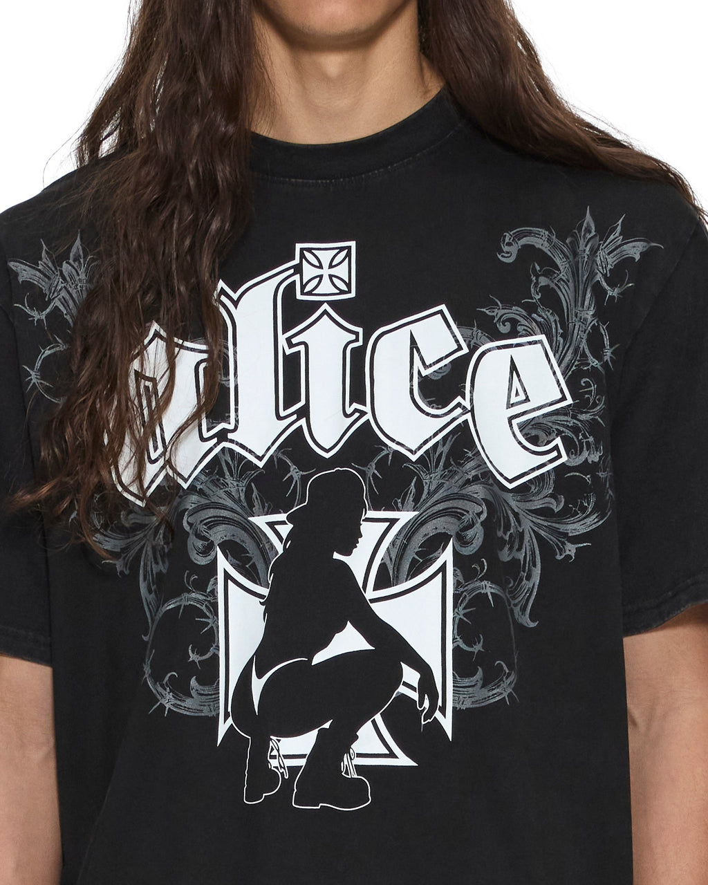 Mens Ksubi X Alice Hollywood Graphic Tee Black Regular Tees - Black