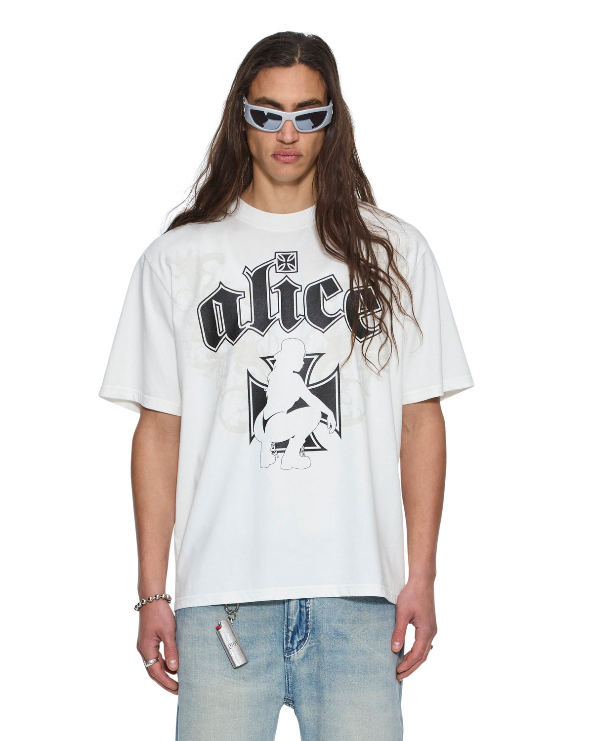 Mens Ksubi X Alice Hollywood Graphic Tee White Tees - White