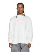 Mens Laybel Ekcess Ls Tee Tru White Oversized Tees - White