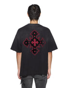 Mens Paise Ekcess Ss Tee Black Fade Oversized Tees - Grey