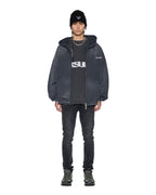 Mens Rugged Ekcess Ss Tee Blasted Black Oversized Tees - Grey