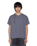 Mens Slub Sid Ss Tee Charcoal Slim Tees - Grey