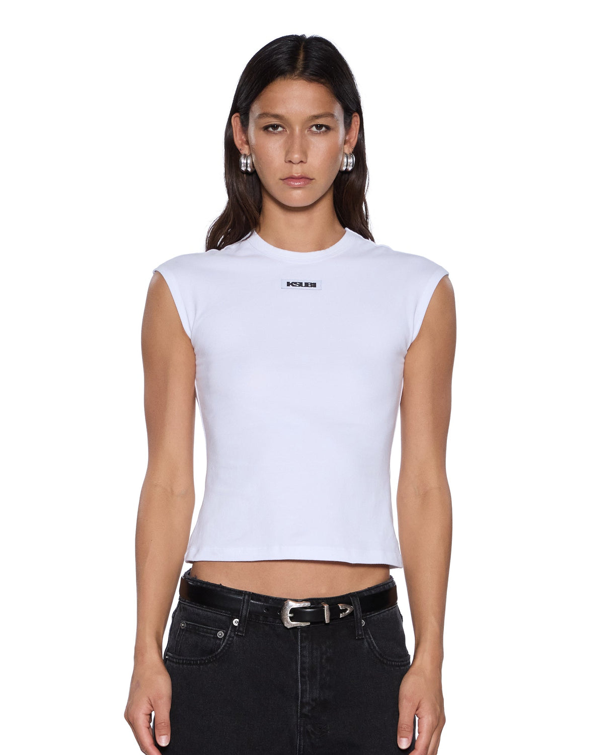 Womens Staple Tee White Fitted Tees - White