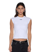 Womens Staple Tee White Fitted Tees - White