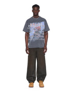 Mens Death Snake Ekcess Ss Tee Rhino Oversized Tees - Grey