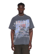 Mens Death Snake Ekcess Ss Tee Rhino Oversized Tees - Grey