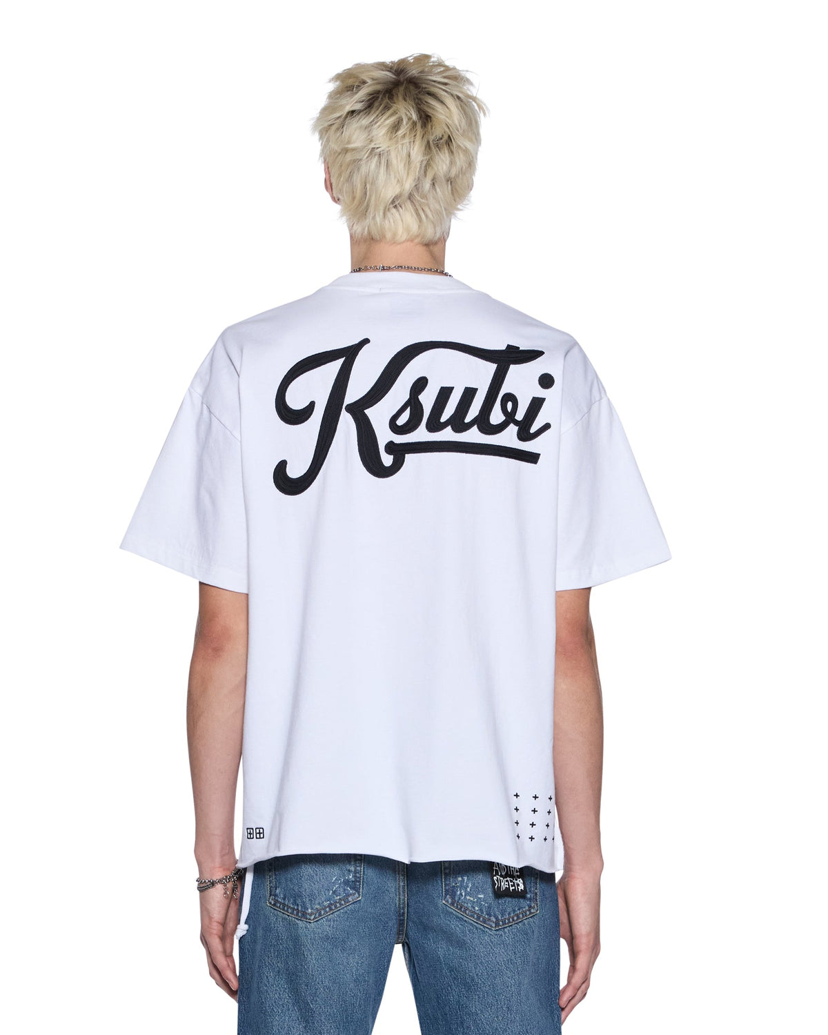 Mens Outfield Ekcess Ss Tee White Oversized Tees - White