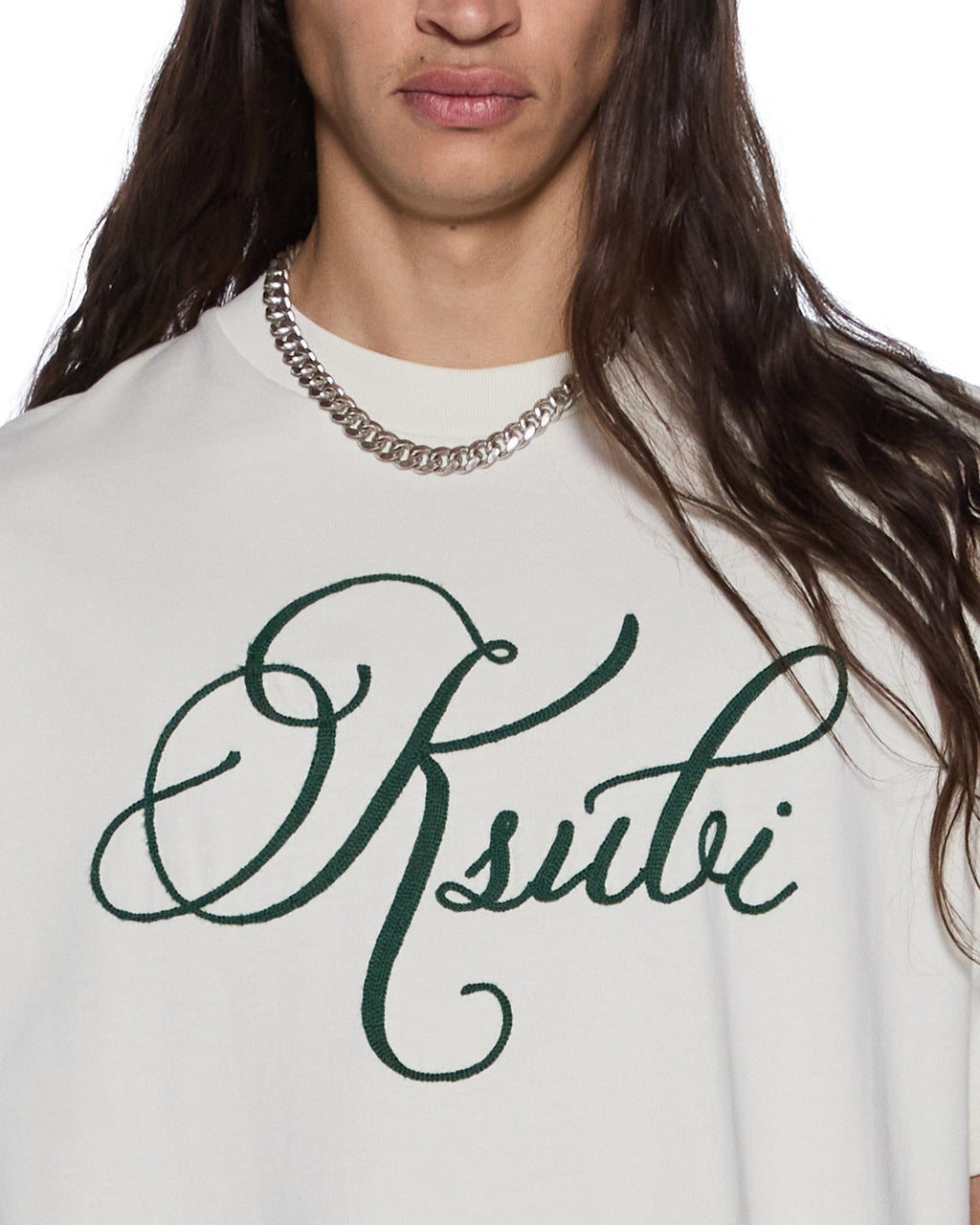 Mens Prestige Biggie Ss Tee Antique White Oversized Tees - White