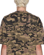 Mens State Halen Ss Tee Camo Baggy Tees - Green