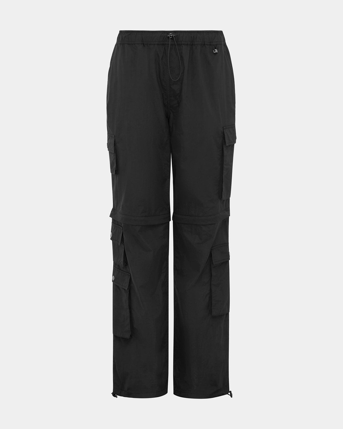 Womens Tactic Cargo Pant Black Relaxed Straight Pants - Black