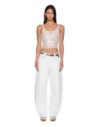 Womens Chloe Tank Nude Spark Slim Fashion Tops - Tan