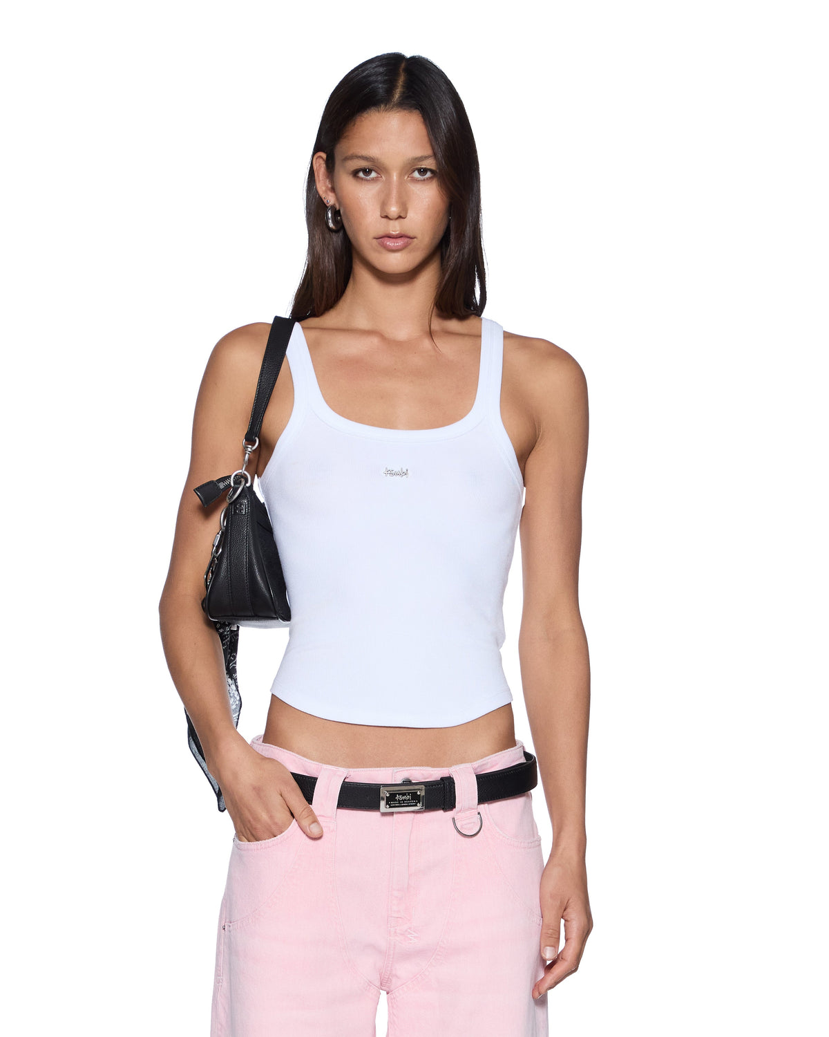 Womens Chloe Tank Xtra White Fitted Tees - White