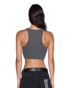Womens 1999 Origin Cropped Tank Charcoal Slim Tees