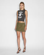 Womens Squad Mini Skirt Khaki Skirts - Khaki