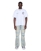 Mens Cherub Halen Ss Tee White Baggy Tees - White