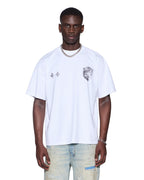 Mens Cherub Halen Ss Tee White Baggy Tees - White