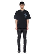 Mens False Idols Ekcess Ss Tee Jet Black Oversized Tees - Black