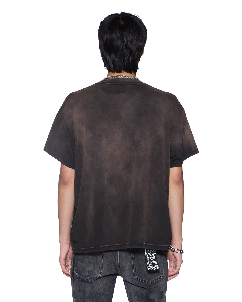 Mens Idols Sid Ss Tee Sunfade Slim Tees - Grey