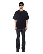Mens Intruder Ekcess Ss Tee Jet Black Oversized Tees - Black