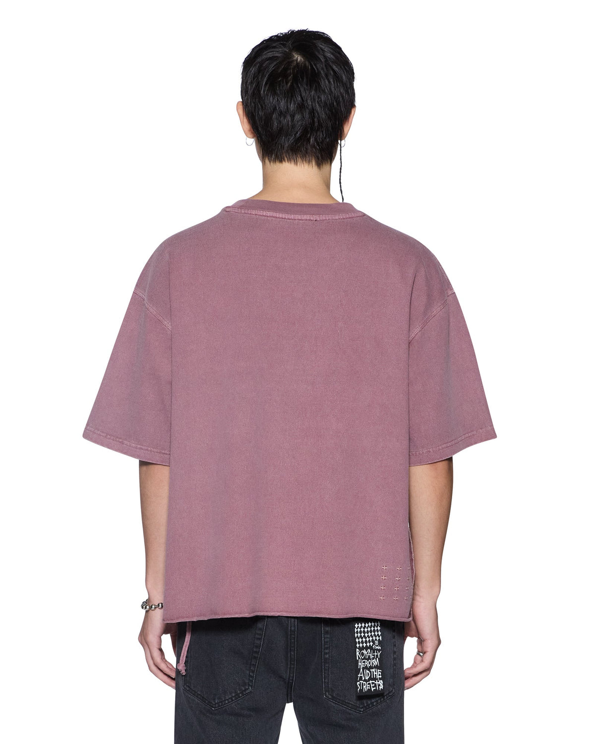 Mens Kings Halen Ss Tee Vintage Plum Baggy Tees - Purple