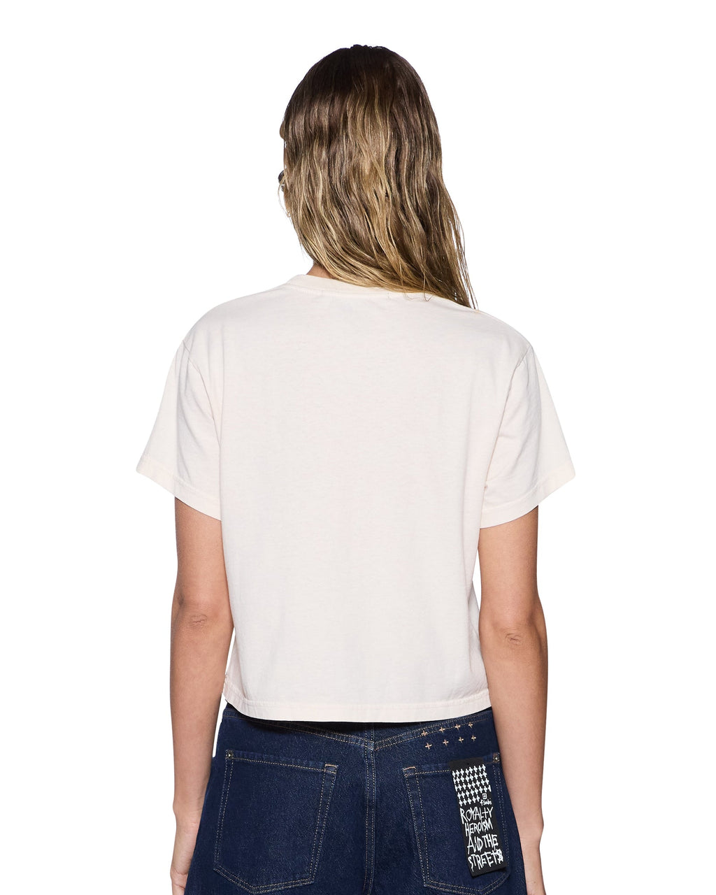 Womens Lets Face It Shrunken Ss Tee Bone Regular Tees - Beige