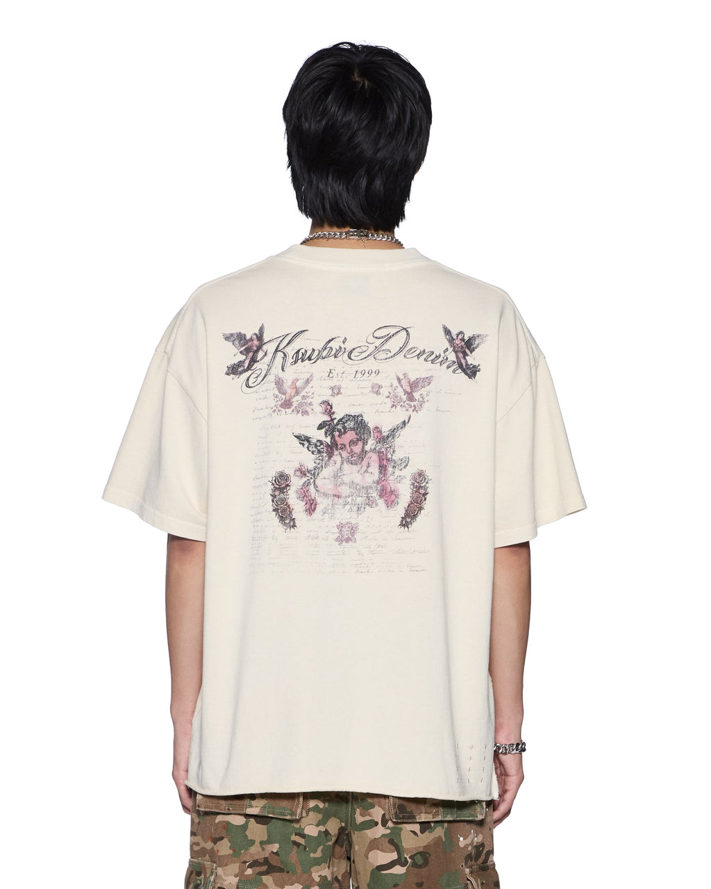 Mens Life Ekcess Ss Tee Desert Oversized Tees - Beige