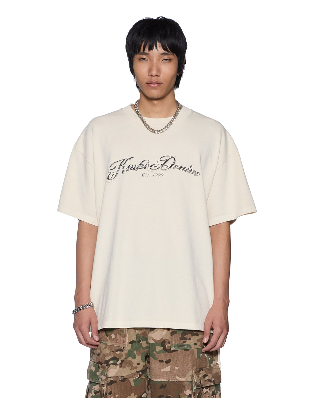 Mens Life Ekcess Ss Tee Desert Oversized Tees - Beige