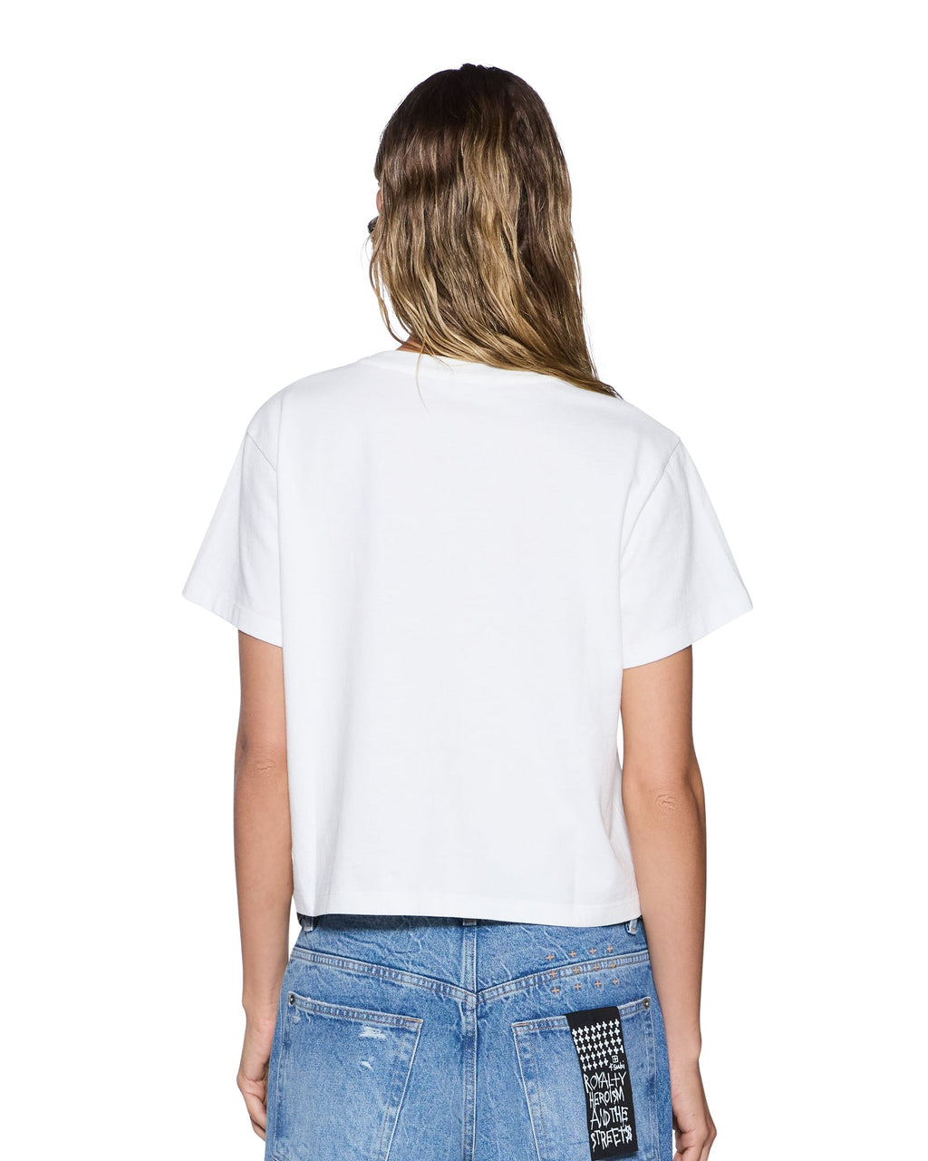 Womens Nyc Shrunken Ss Tee White Fitted Tees - White
