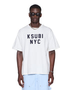 Mens Nyc Ekcess Ss Tee Tru White Oversized Tees - White