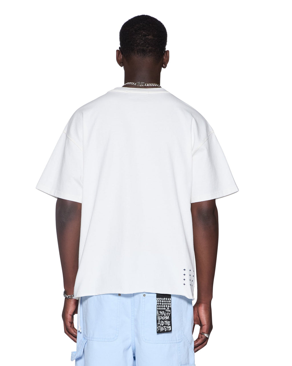 Mens Nyc Ekcess Ss Tee Tru White Oversized Tees - White