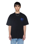 Mens Zero Heroes Ekcess Ss Tee Jett Black Oversized Tees - Black