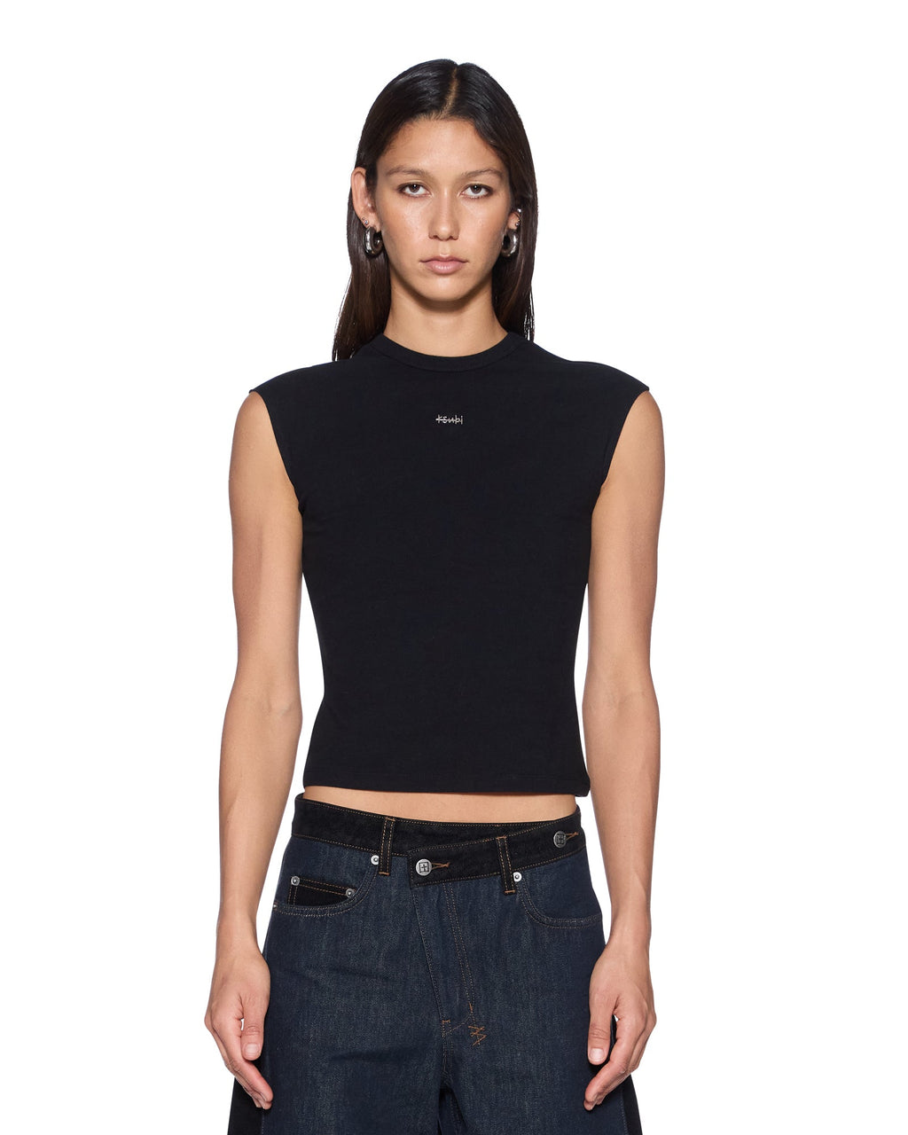 Womens 1999 Staple Ss Tee Black Fitted Tees - Black