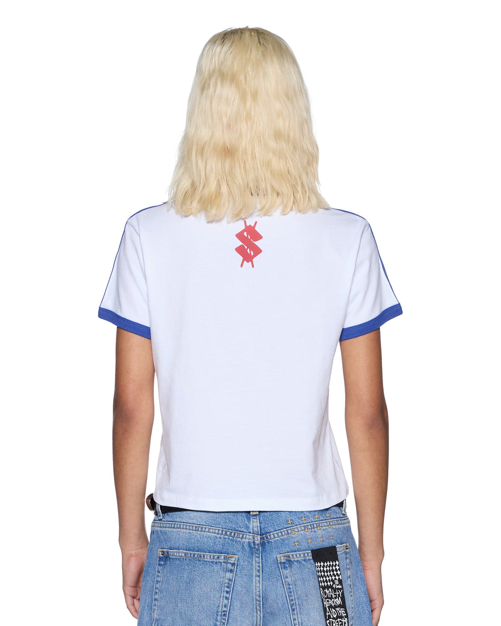 Womens Union Shrunken Tee White Fitted Tees - White