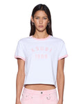 VARSITY SHRUNKEN TEE WHITE QUARTZ