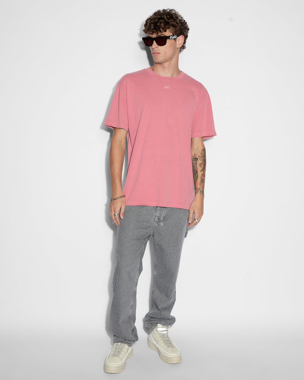 Mens Raptor Pant Thrifted Straight Pants - Grey