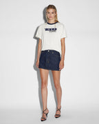 Womens Low Rider Mini Legacy Baggy Skirts - Denim