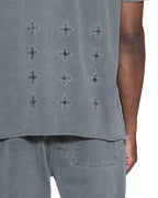 Mens 4x4 Paise Biggie Ss Tee Charcoal Regular Tees - Grey