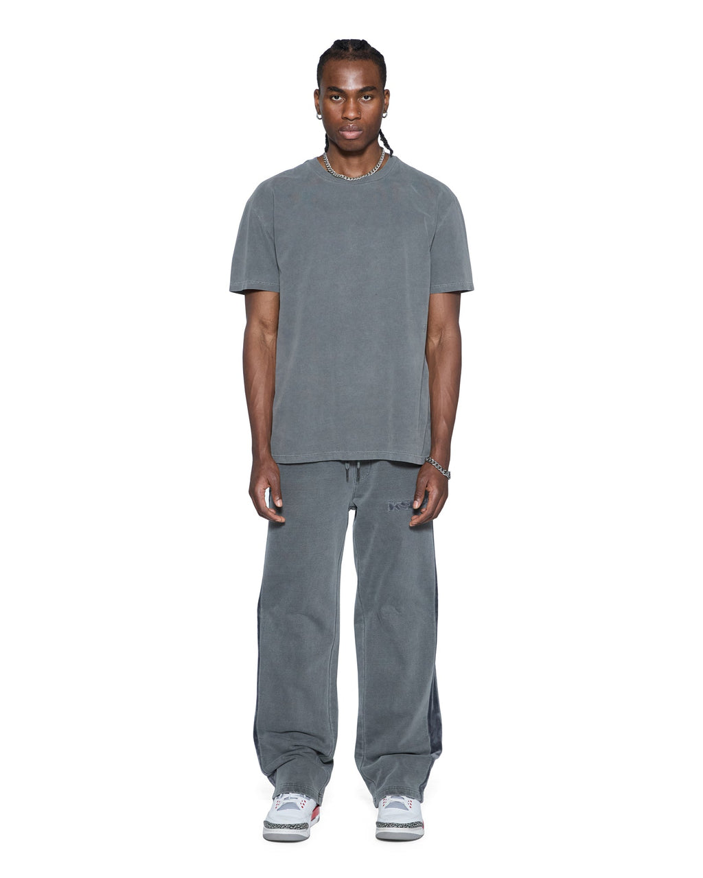 Mens 4x4 Luxe Synthesis Trak Pant Charcoal Regular Pants - Grey