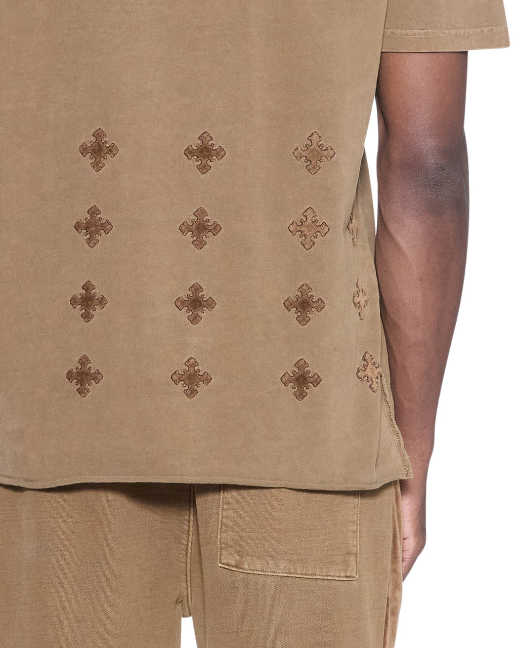 Mens 4x4 Paise Biggie Ss Tee Espresso Regular Tees - Brown