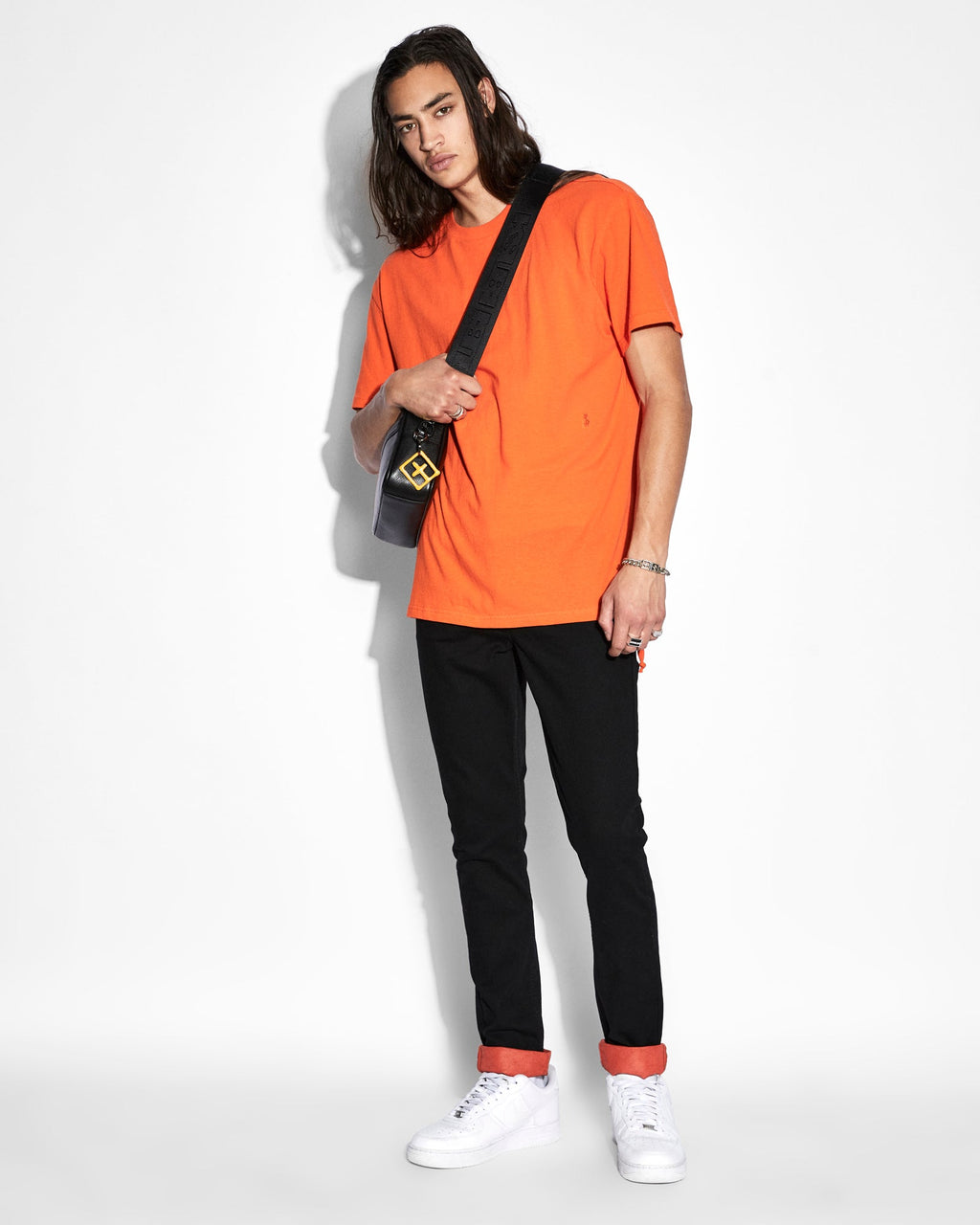 Mens 4x4 Biggie Ss Tee Soda Oversized Tees - Orange