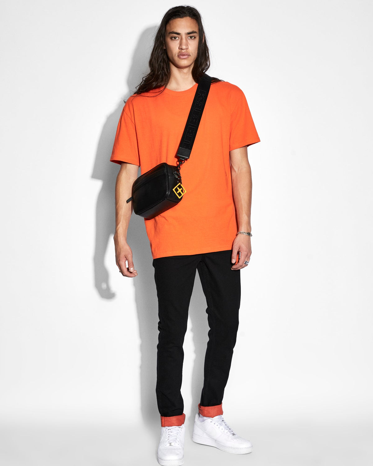 Mens 4x4 Biggie Ss Tee Soda Oversized Tees - Orange